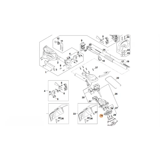 STIHL  Koło łopatkowe wentylatora FA05 600 3200
